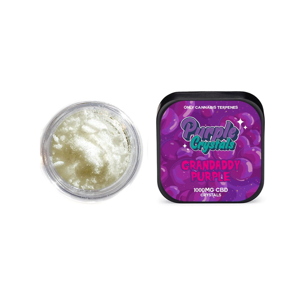 Purple Crystals von Purple Dank 1000 mg CBD-Kristalle – Grand Daddy Purple (1 KAUFEN, 1 GRATIS ERHALTEN)