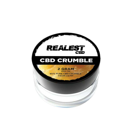 Realest CBD 2000mg 80% Broad Spectrum CBD Crumble (BUY 1 GET 1 FREE)