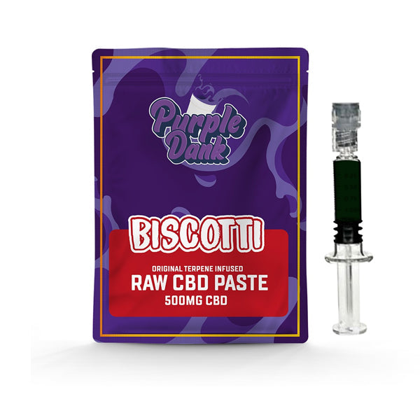 Purple Dank 1000 mg CBD-Rohpaste mit natürlichen Terpenen – Biscotti (1 KAUFEN, 1 GRATIS ERHALTEN)