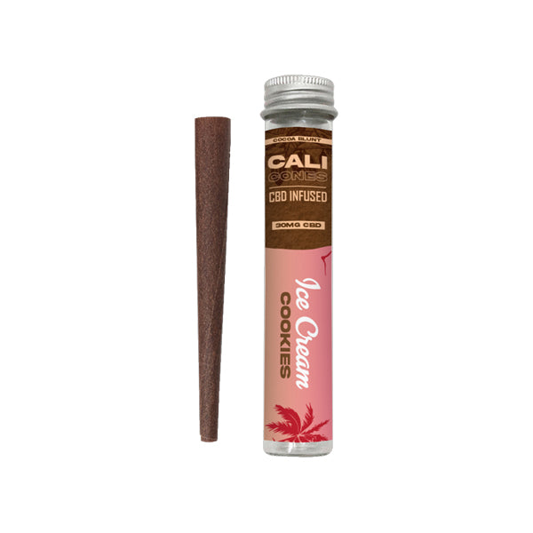 CALI CONES Cocoa 30mg Full Spectrum CBD Infused Cone - Ice Cream Cookies - Elixire CBD