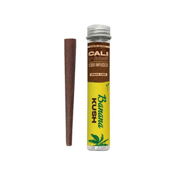 CALI CONES Cocoa 30mg Full Spectrum CBD Infused Cone - Banana Kush - Elixire CBD