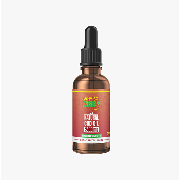 Why So CBD? 2400mg Broad-Spectrum CBD Natural Oil - 50ml