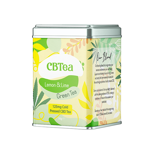 CBTea 125mg Cold Pressed Full Spectrum CBD Lemon & Lime - 50g - Elixire CBD